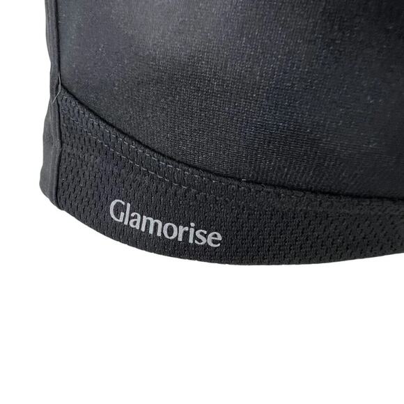Glamorise No Bounce Cami Wire Free Sports Bra 1066 Black 44C - Picture 3 of 8
